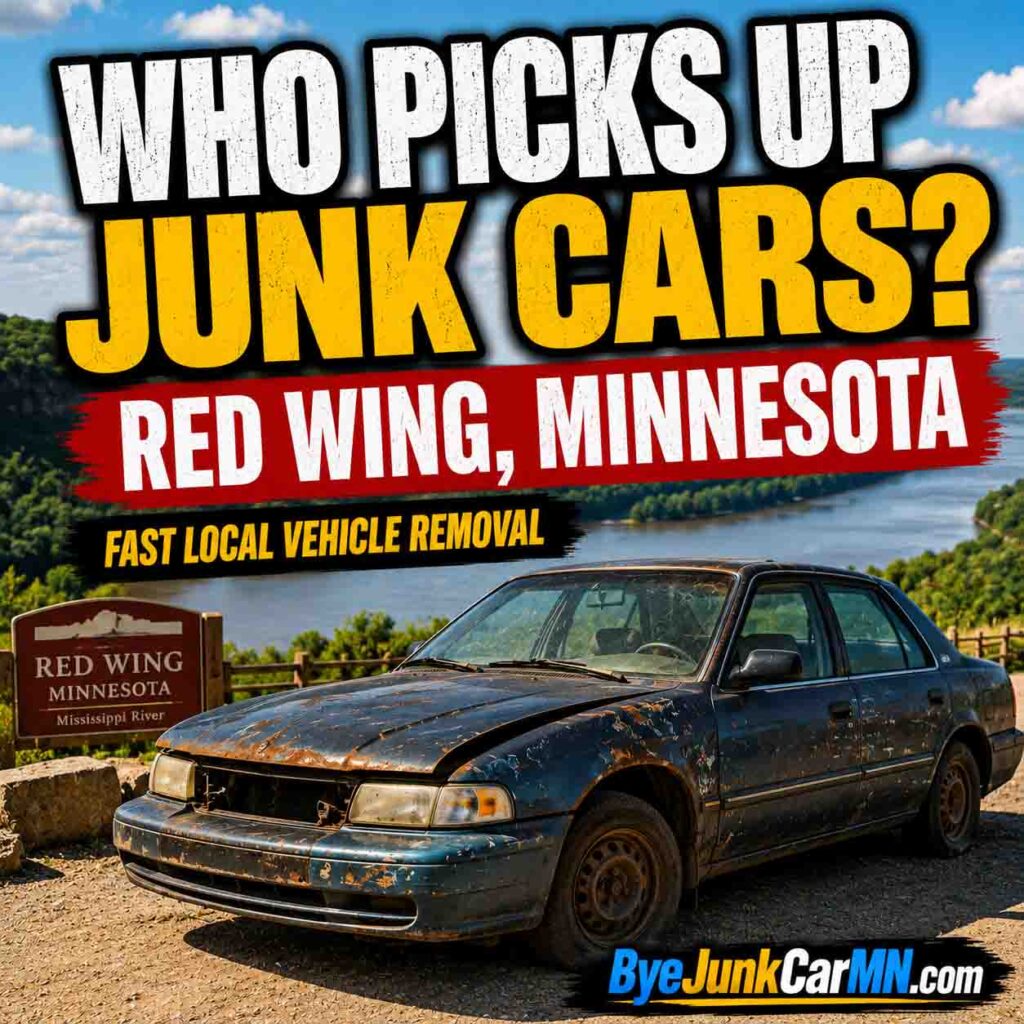 Who picks up junk cars in Red Wing Minnesota with free local vehicle removal